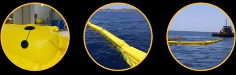 SORB®MS Oil Barrier INFLATABLE – nafukovacia norná stena – fotka 2